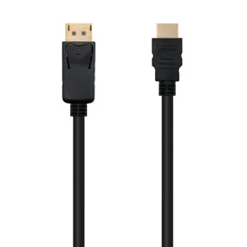 Nanocable 10.15.4310/ Displayport Macho - Cabo Conversor HDMI Macho/ 10m/ Preto NANO CABLE - 1