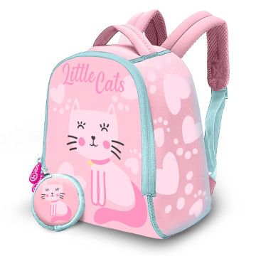 Mochila + bolsa Little Cats neoprene 25cm KIDS LICENSING - 1