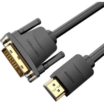 Vention ABFBG/ DVI-D Macho - Cabo Conversor HDMI Macho/ 1,5 m/ Preto VENTION - 1