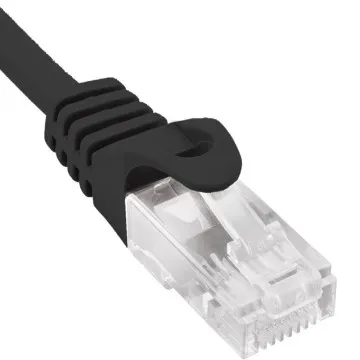 Cabo de rede RJ45 UTP Phasak PHK 1701 Cat.6/ 1m/ Preto PHASAK - 1