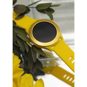 Forever Colorum CW-300 Smartwatch/ Notificações/ Frequência cardíaca/ Amarelo Forever - 1