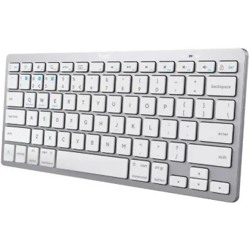 Teclado compacto sem fio Trust 24654 Bluetooth / prata TRUST - 1