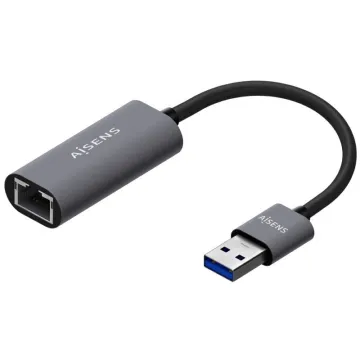 Adaptador USB 3.0 Aisens A106-0708/ USB Macho - RJ45 Fêmea/ 15cm/ Cinza AISENS - 1