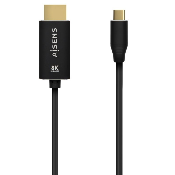 Cabo Conversor Aisens A109-0711/ USB Type-C Macho/ HDMI 8K Macho/ 1m/ Preto AISENS - 1