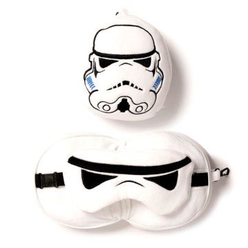Travesseiro de viagem máscara para os olhos Imperial Soldier Stormtrooper Star Wars Resteazzz  - 1