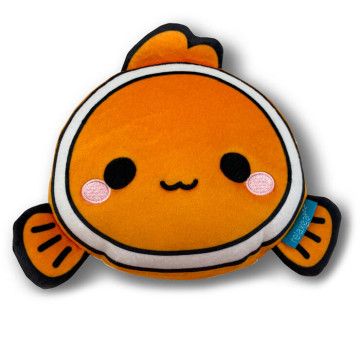 Finley the Clownfish Travel Pillow Eye Mask Adoramals Resteazzz  - 1