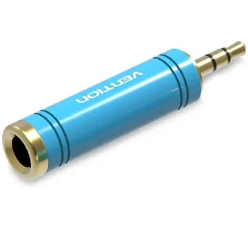 Adaptador Vention Jack VAB-S04-L/ Jack 3.5 Macho - Jack 6.5 Fêmea/ Azul VENTION - 1