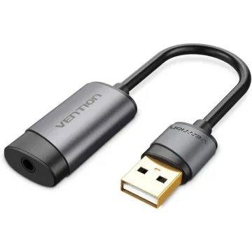 Placa de Som Vention CDJHB/ USB Macho - Jack 3.5 Fêmea VENTION - 1