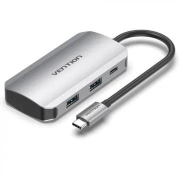 Hub Vention USB tipo C TNBHB/ 4xUSB/ 1xUSB tipo C PD VENTION - 1