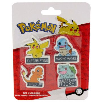 Definir 4 borrachas Pokemon CYP BRANDS - 1
