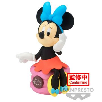 Figura Minnie Mouse Sofubi 100º Aniversário Personagens Disney 11cm BANPRESTO - 1