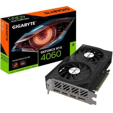 Placa Gigabyte GeForce RTX 4060 WindForce OC 8G/ 8GB GDDR6 GIGABYTE - 1