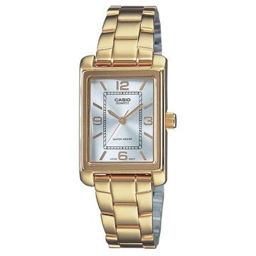 Relógio feminino analógico da coleção Casio LTP-1234PG-7AEG/ 32 mm/ dourado CASIO - 1