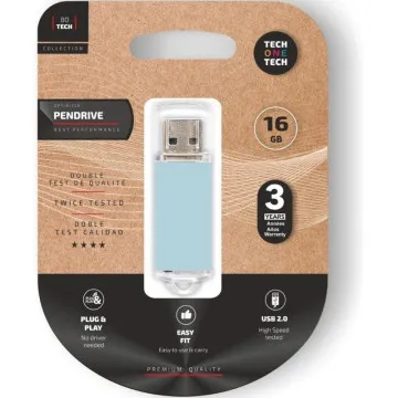 Unidade Flash 16GB Tech One Tech Basic USB 2.0/Céu Azul TECH ONE TECH - 1