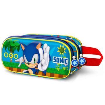 Estojo duplo 3D Faster Sonic the Hedgehog KARACTERMANIA - 1