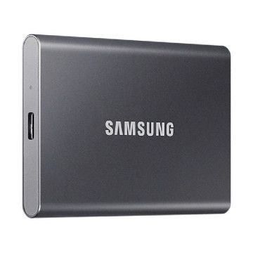 Unidade externa SSD Samsung Portable T7 2TB/ USB 3.2/ Cinza Samsung - 1