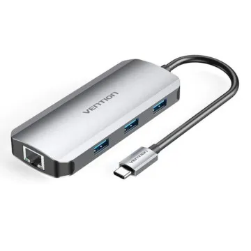 Docking USB Type-C Vention TOHHB/ 1xHDMI/ 3xUSB/ 1xRJ45/ 1xUSB Type-C PD VENTION - 1