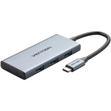 Docking USB Type-C Vention TOOHB/ 1xHDMI/ 3xUSB/ 1xSD e MicroSD Card Reader/ Cinza VENTION - 1