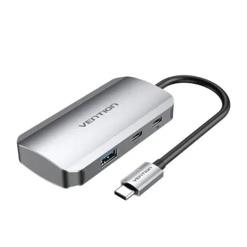 Hub Vention USB tipo C TNDHB/ 3xUSB/ 1xUSB tipo C/ 1xUSB tipo C PD VENTION - 1