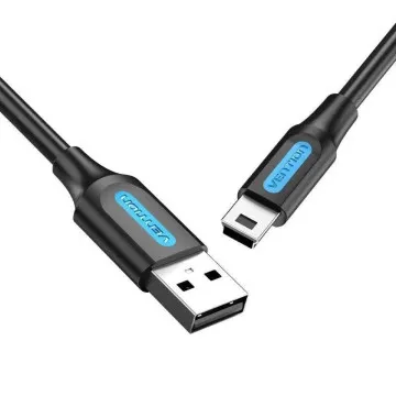 Cabo USB 2.0 Vention COMBH/ USB Macho - MiniUSB Macho/ 2m/ Preto VENTION - 1