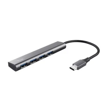 Confie no hub Halyx USB tipo C/ 4xUSB TRUST - 1