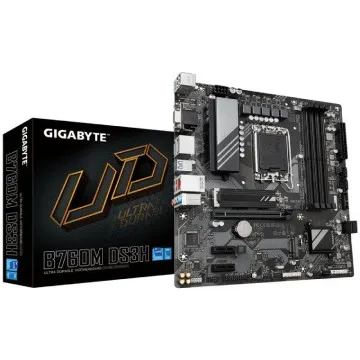 Placa-mãe Gigabyte B760M DS3H soquete 1700/micro ATX GIGABYTE - 1