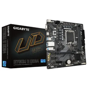 Placa-mãe Gigabyte B760M H DDR4 soquete 1700/Micro ATX GIGABYTE - 1