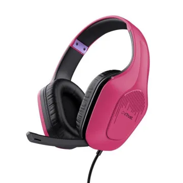 Fones de ouvido para jogos com microfone Trust Gaming GXT 415 Zirox/ Jack 3.5/ Rosa TRUST GAMING - 1