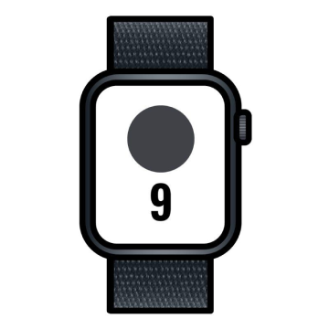Apple Watch Series 9/ GPS/ 41 mm/ Caixa de alumínio Midnight/ Pulseira esportiva Midnight Loop Apple - 1