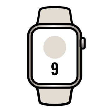 Apple Watch Series 9/ GPS/ 45mm/ Caixa de alumínio White Star/ Pulseira esportiva White Star S/M Apple - 1