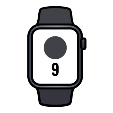Apple Watch Series 9/ GPS/ 45mm/ Caixa de alumínio Midnight/ Pulseira esportiva Midnight M/L Apple - 1