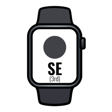 Apple Watch SE 3º/ GPS/ 40 mm/ Caixa de alumínio Midnight/ Pulseira esportiva Midnight M/L Apple - 1