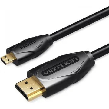 Cabo HDMI Vention VAA-D03-B200/ HDMI Macho - Mini HDMI Macho/ 2m/ Preto VENTION - 1