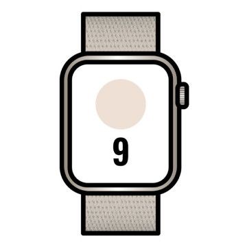 Apple Watch Series 9/ GPS/ 45 mm/ caixa de alumínio White Star/ pulseira esportiva White Star Loop Apple - 1