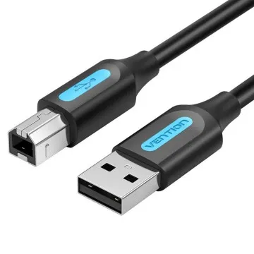 Cabo USB 2.0 Vention COQBJ Impressora/ USB Tipo-B Macho - USB Macho/ 5m/ Preto VENTION - 1