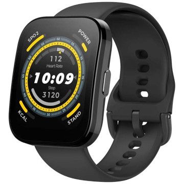 Smartwatch Huami Amazfit Bip 5/ Notificações/ Frequência Cardíaca/ GPS/ Preto Suave AMAZFIT - 1