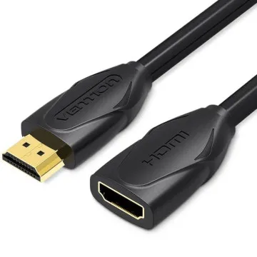 Cabo Extensão HDMI Vention VAA-B06-B100/ HDMI Macho - HDMI Fêmea/ 1m/ Preto VENTION - 1