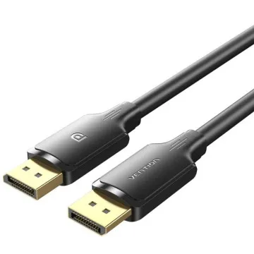 Cabo Conversor Vention HAKBH/ DisplayPort Macho - DisplayPort 4K Macho/ 2m/ Preto VENTION - 1