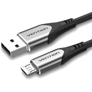 Cabo Vention COAHF USB 2.0/ USB Macho - MicroUSB Macho/ 1m/ Cinza VENTION - 1