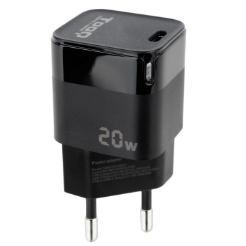 Carregador de parede TooQ TQWC-PD20/ 1xUSB tipo C/ 20W TOOQ - 1