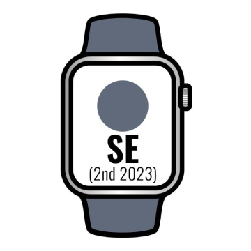 Apple Watch SE 2 Gen 2023/ GPS/ Celular/ 44 mm/ Caixa de alumínio prateado/ Pulseira esportiva azul Tempest M/L Apple - 1