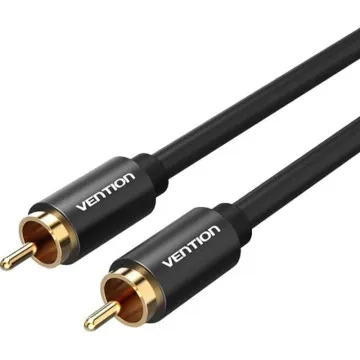 Cabo Estéreo Vention VAB-R09-B100/ RCA Macho - RCA Macho/ 1m/ Preto VENTION - 1