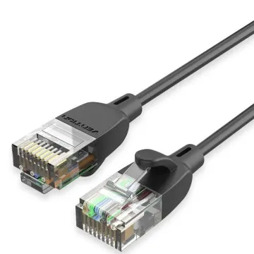 Cabo Rede RJ45 UTP Vention IBIBJ Cat.6A/ 5m/ Preto VENTION - 1