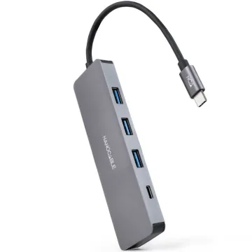 Nanocabo Hub USB Tipo-C 10.16.4409/ 3xUSB/ 1xUSB Tipo-C/ Cinza NANO CABLE - 1