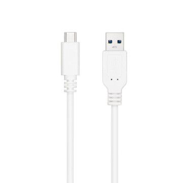 Cabo USB 3.1 Nanocable 10.01.4001-W/ USB Tipo-C Macho - USB Macho/ 1m/ Branco NANO CABLE - 1