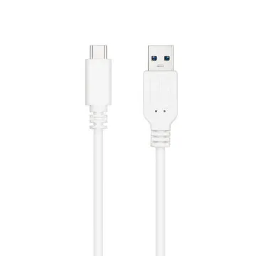 Cabo USB 3.1 Nanocable 10.01.4001-W/ USB Tipo-C Macho - USB Macho/ 1m/ Branco NANO CABLE - 1