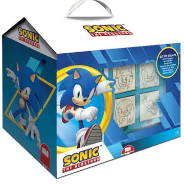 Conjunto de papelaria para casa Sonic the Hedgehog 20 unidades  - 1