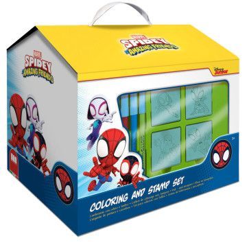 Conjunto de papelaria para casa Spidey e seus amigos incríveis Marvel 20 unidades  - 1