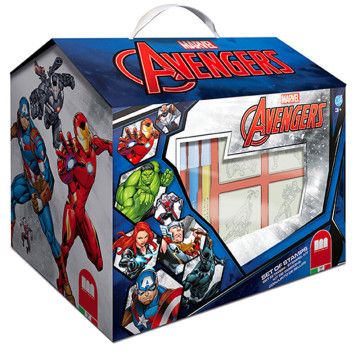 Conjunto de papelaria para casa dos Vingadores Avengers Marvel 20 unidades  - 1