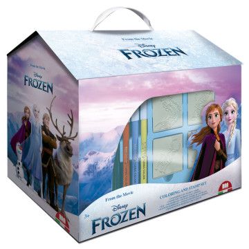 Conjunto de papelaria para casa Frozen Disney 20 unidades  - 1